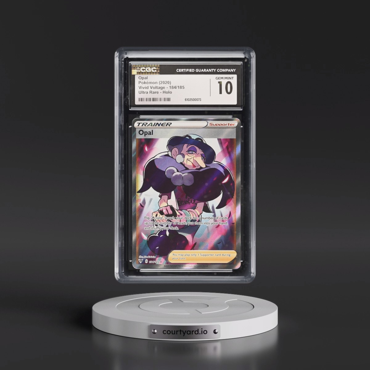 2020 Vivid Voltage #184/185 Opal - Ultra Rare Holo (CGC 10 GEM MINT)