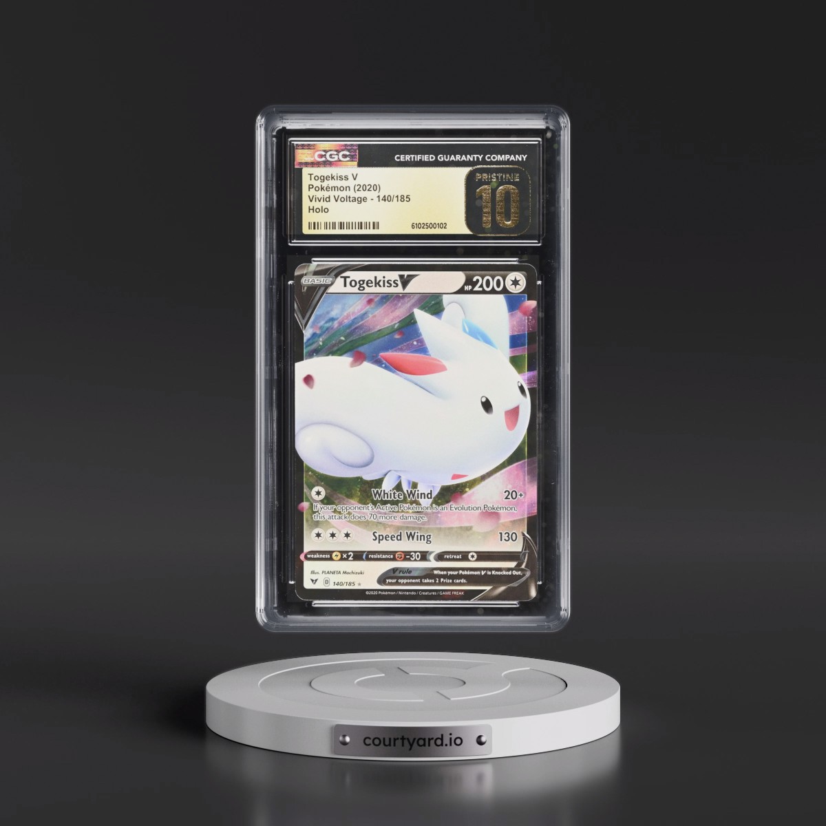 2020 Vivid Voltage #140/185 Togekiss V - Holo (CGC 10 PRISTINE)