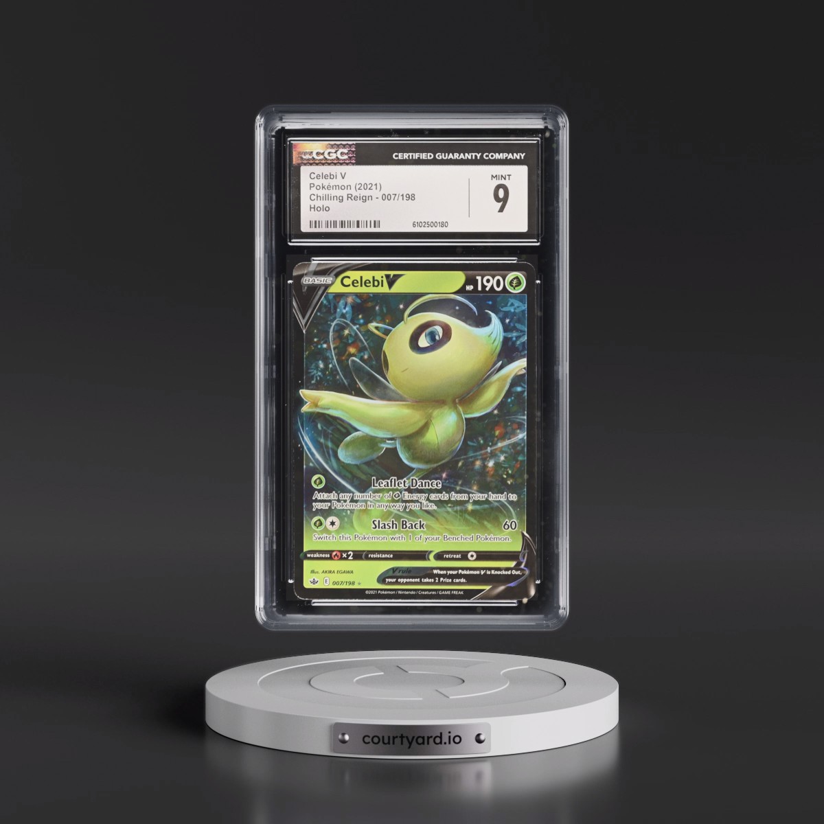 2021 Chilling Reign #007/198 Celebi V - Holo (CGC 9 MINT)