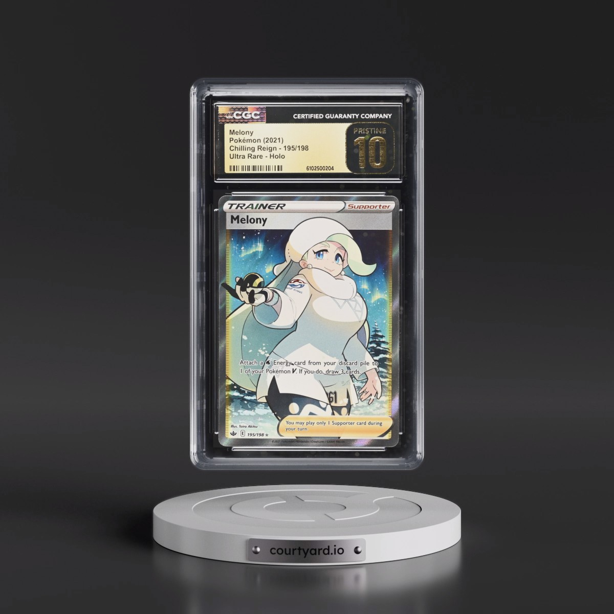 2021 Chilling Reign #195/198 Melony - Ultra Rare Holo (CGC 10 PRISTINE)