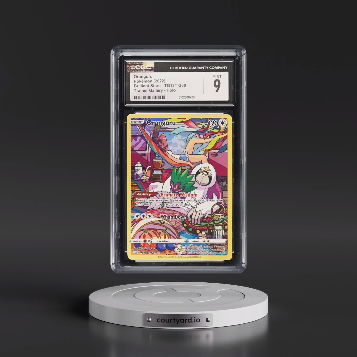 2022 Brilliant Stars #TG12/TG30 Oranguru - Trainer Gallery Holo (CGC 9 MINT)