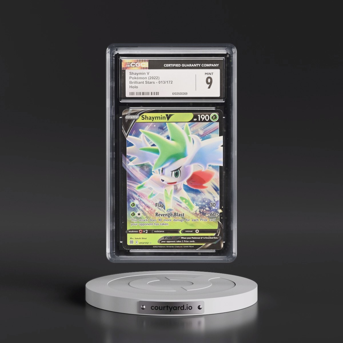 2022 Brilliant Stars #013/172 Shaymin V - Holo (CGC 9 MINT)