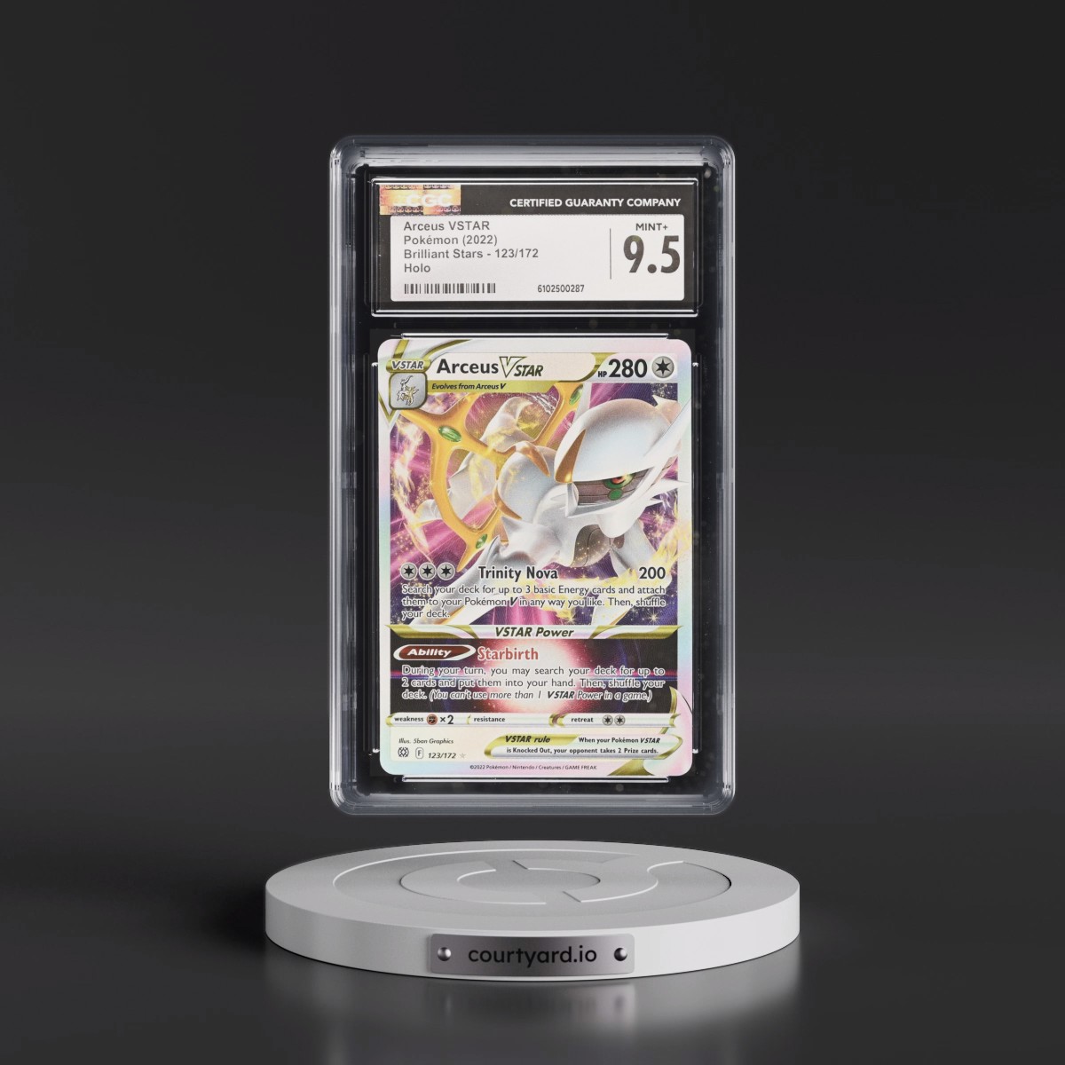 2022 Brilliant Stars #123/172 Arceus VSTAR - Holo (CGC 9.5 MINT+)