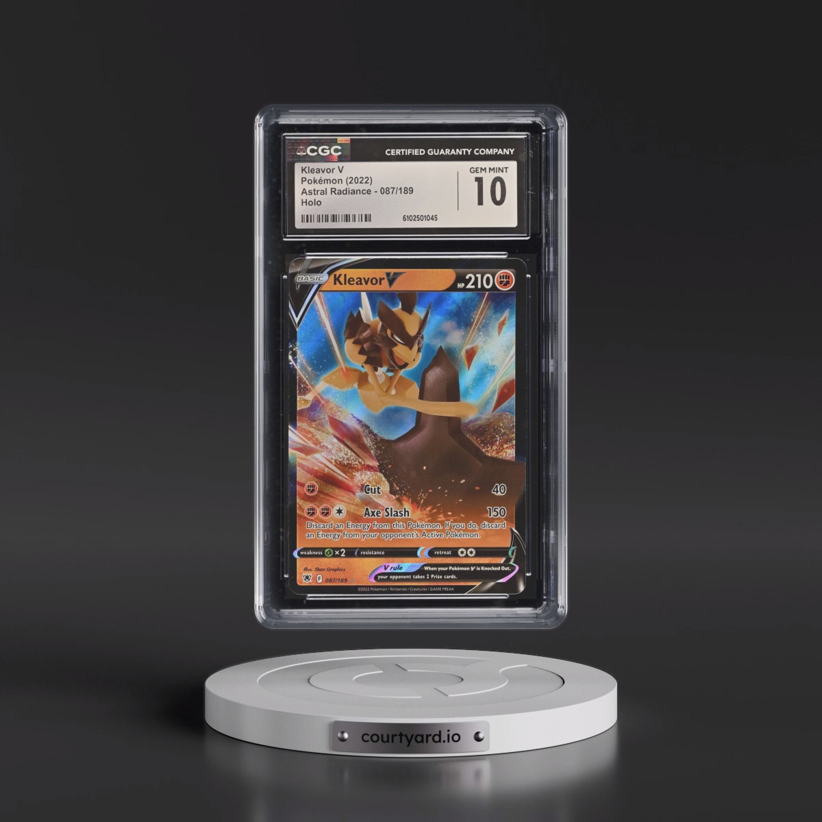 Astral Radiance #087/189 Kleavor V - Holo (CGC 10 GEM MINT)