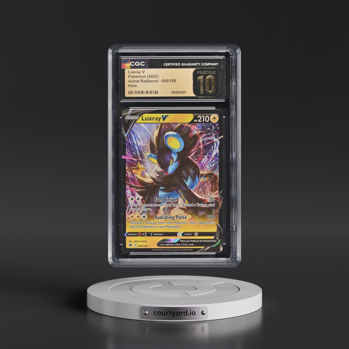Astral Radiance #050/189 Luxray V - Holo (CGC 10 PRISTINE)