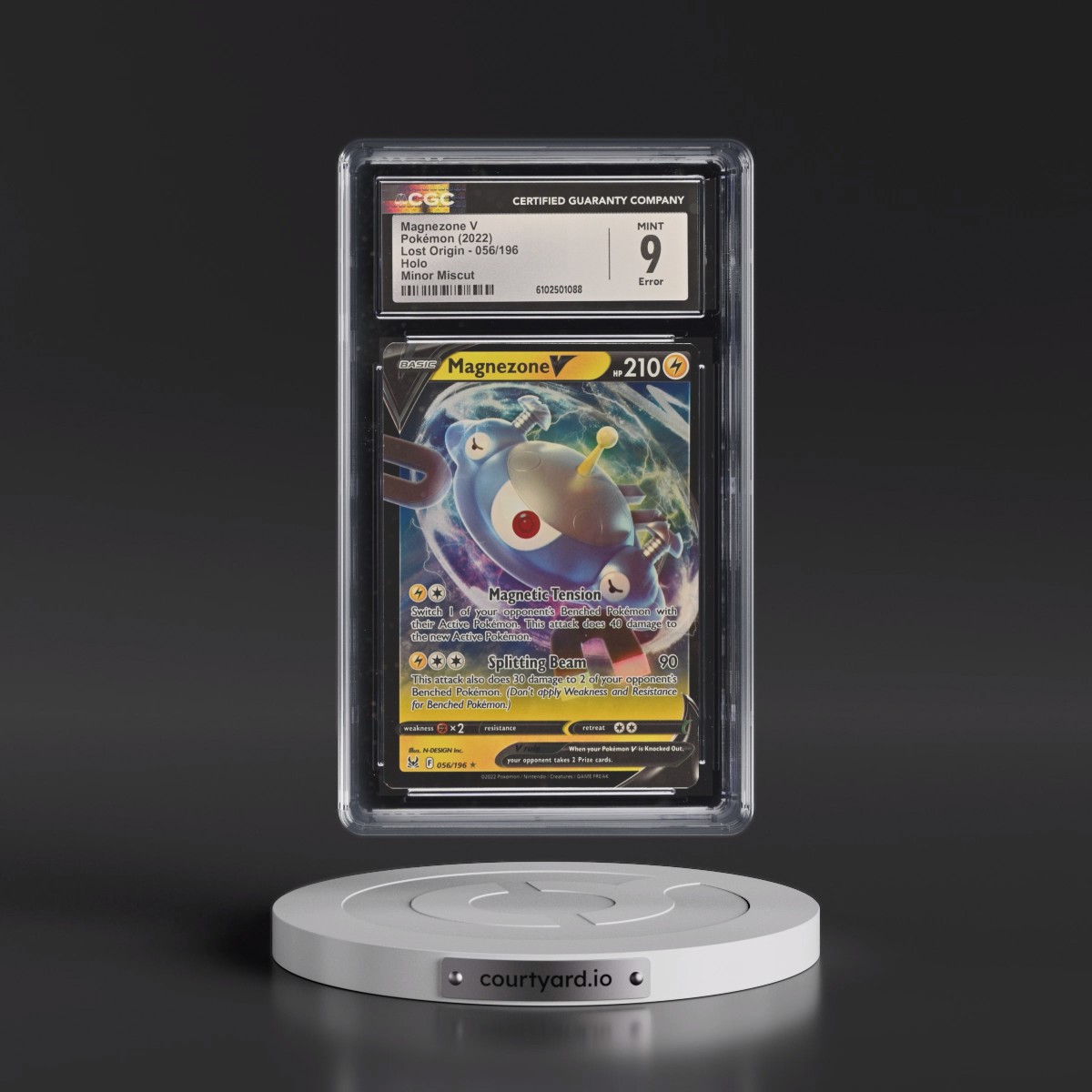 2022 Lost Origin #056/196 Magnezone V - Holo (CGC 9 MINT)