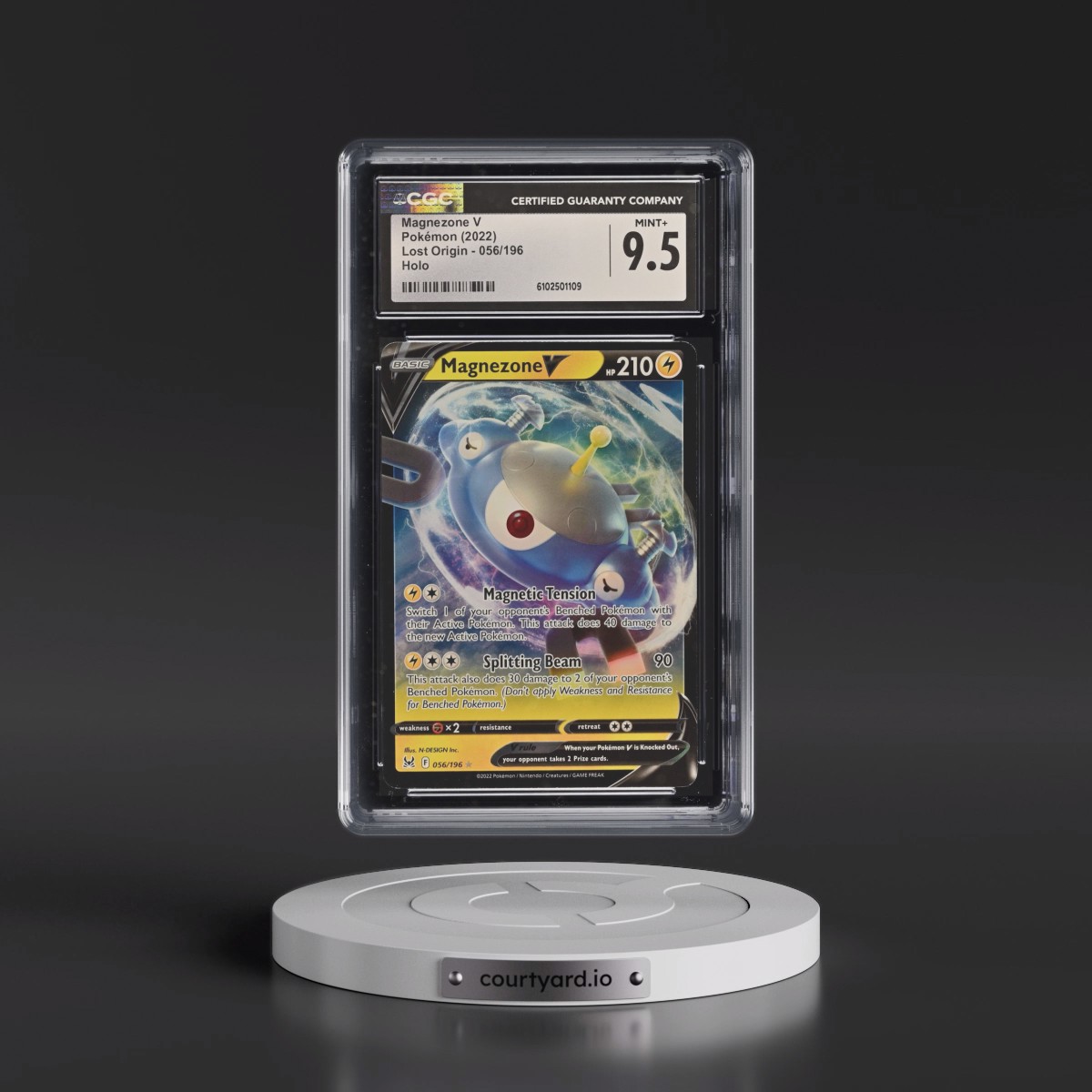 2022 Lost Origin #056/196 Magnezone V - Holo (CGC 9.5 MINT+)