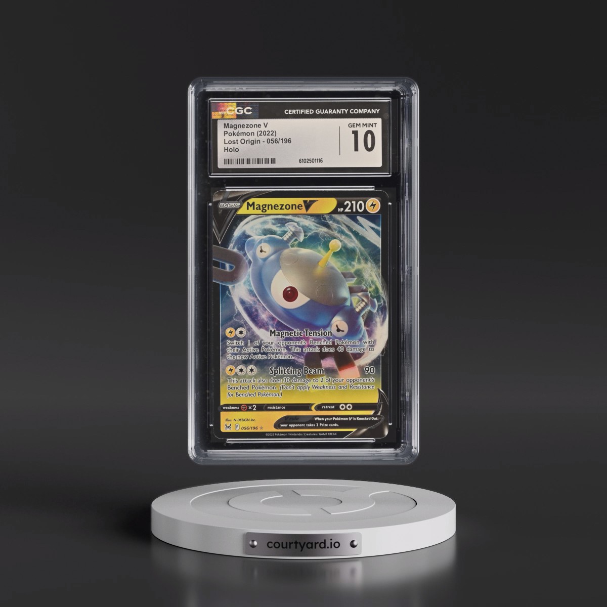 2022 Lost Origin #056/196 Magnezone V - Holo (CGC 10 GEM MINT)