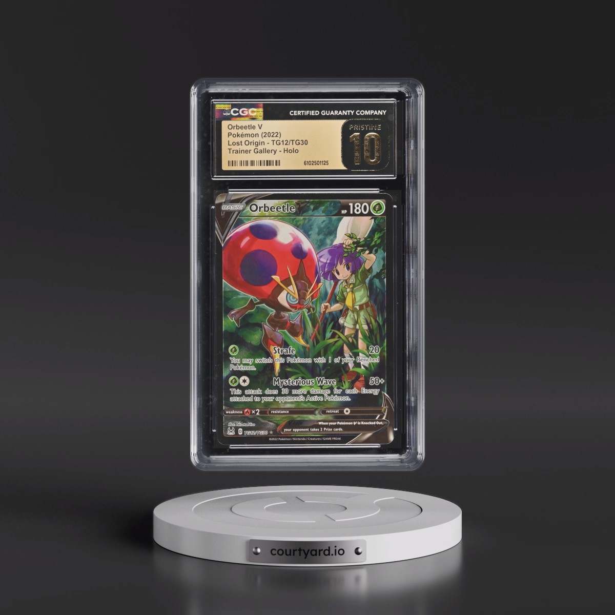 2022 Lost Origin #TG12/TG30 Orbeetle V - Trainer Gallery Holo (CGC 10 PRISTINE)