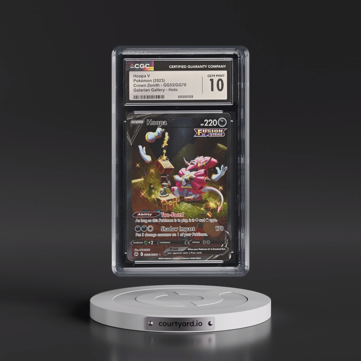 2023 Crown Zenith #GG53/GG70 Hoopa V - Galarian Gallery Holo (CGC 10 GEM MINT)