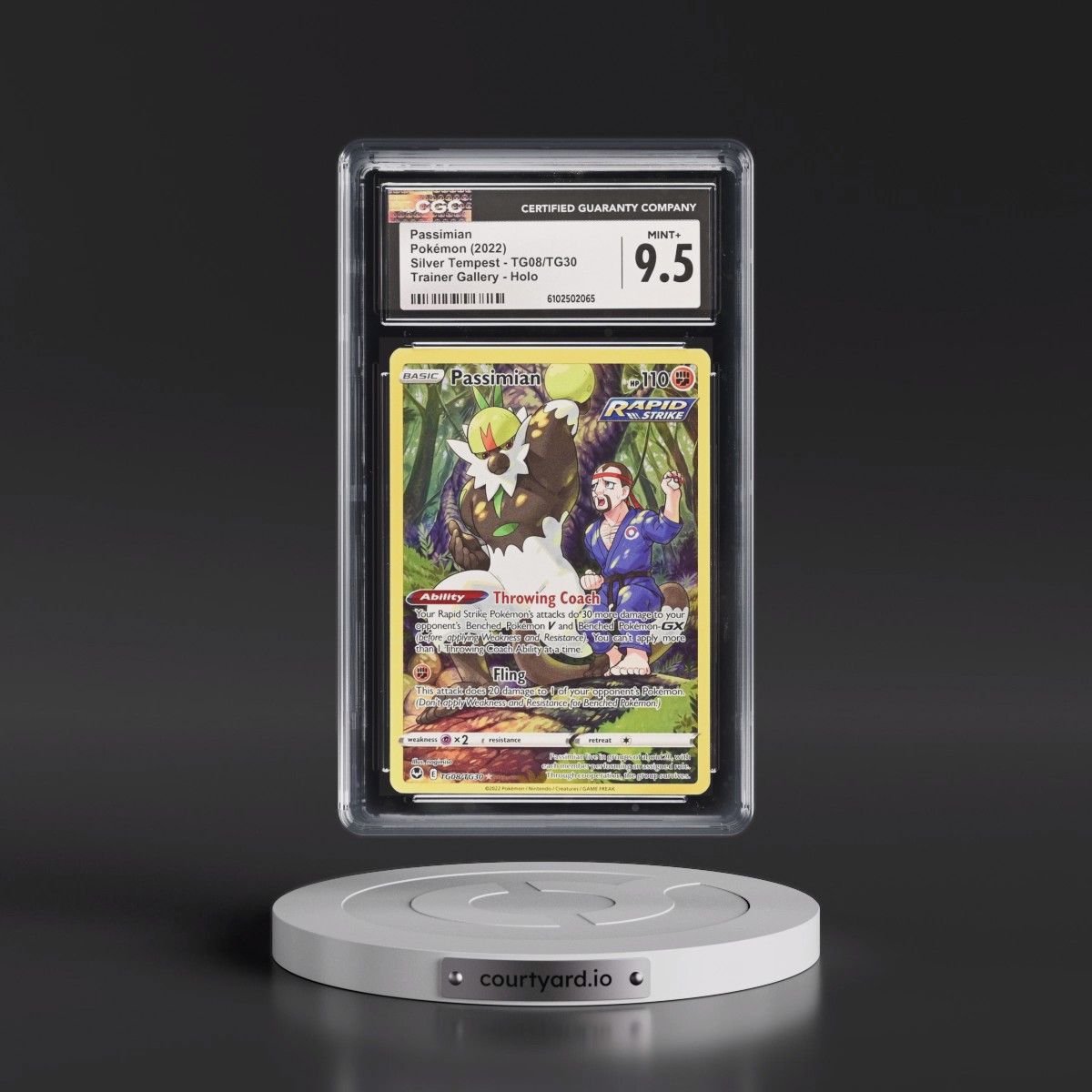2022 Silver Tempest #TG08/TG30 Passimian - Trainer Gallery Holo (CGC 9.5 MINT+)