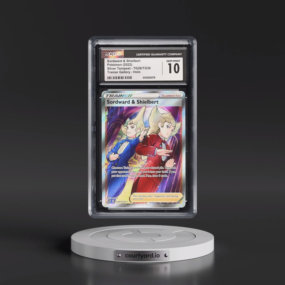 2022 Silver Tempest #TG28/TG30 Sordward &amp; Shielbert - Trainer Gallery Holo (CGC 10 GEM MINT)
