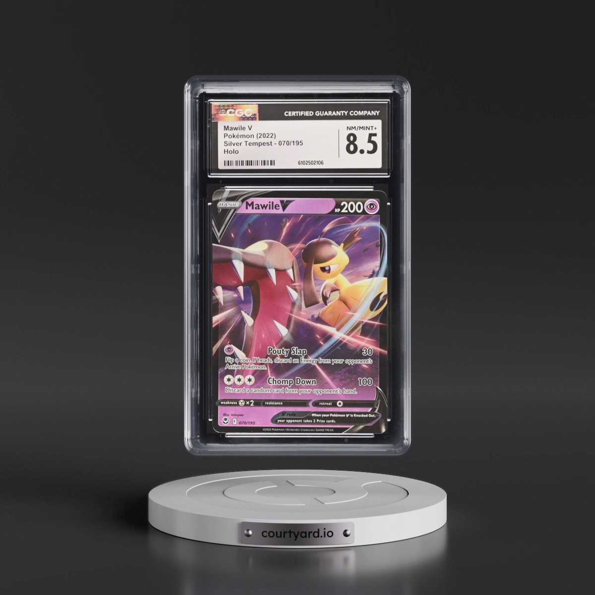 2022 Silver Tempest #070/195 Mawile V - Holo (CGC 8.5 NM-MT+)