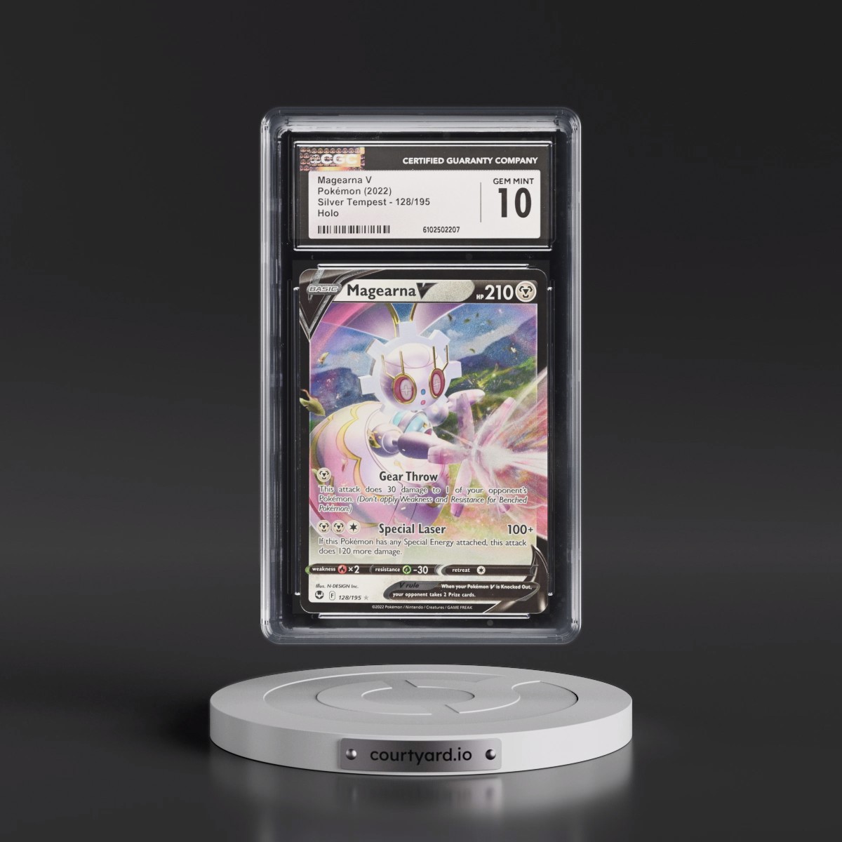 2022 Silver Tempest #128/195 Magearna V - Holo (CGC 10 GEM MINT)