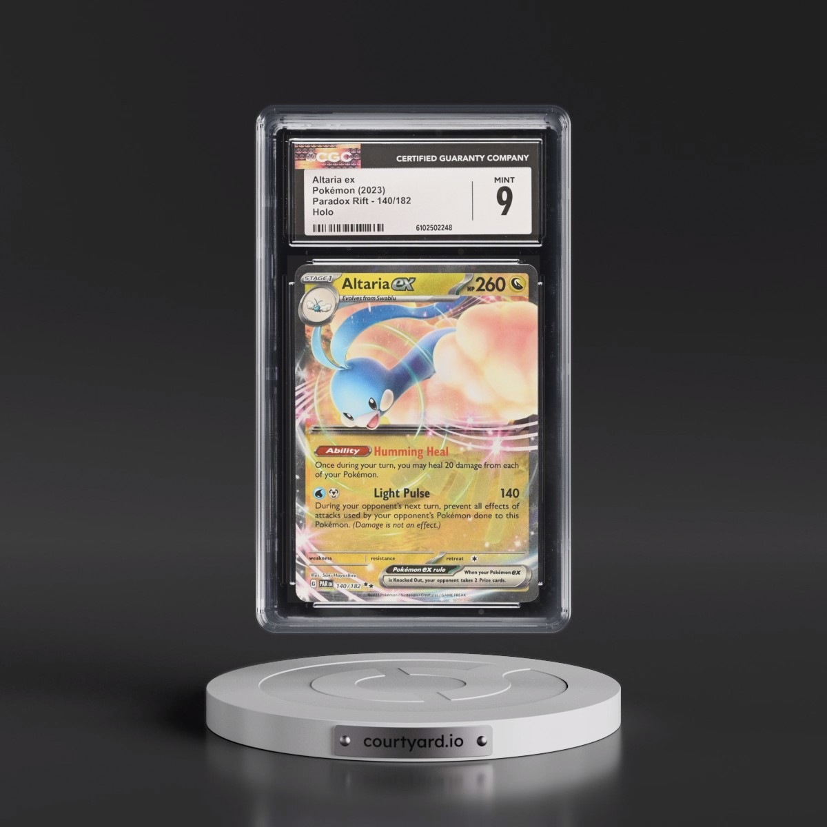 2023 Paradox Rift - PAR EN #140/182 Altaria ex - Holo (CGC 9 MINT)