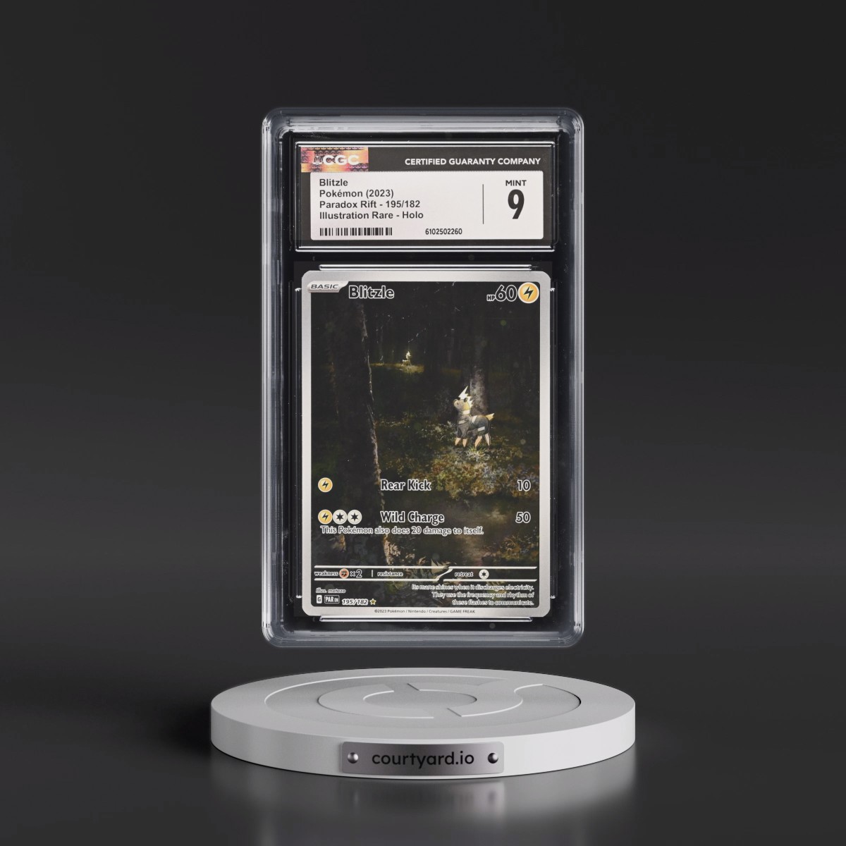 2023 Paradox Rift - PAR EN #195/182 Blitzle - Illustration Rare Holo (CGC 9 MINT)
