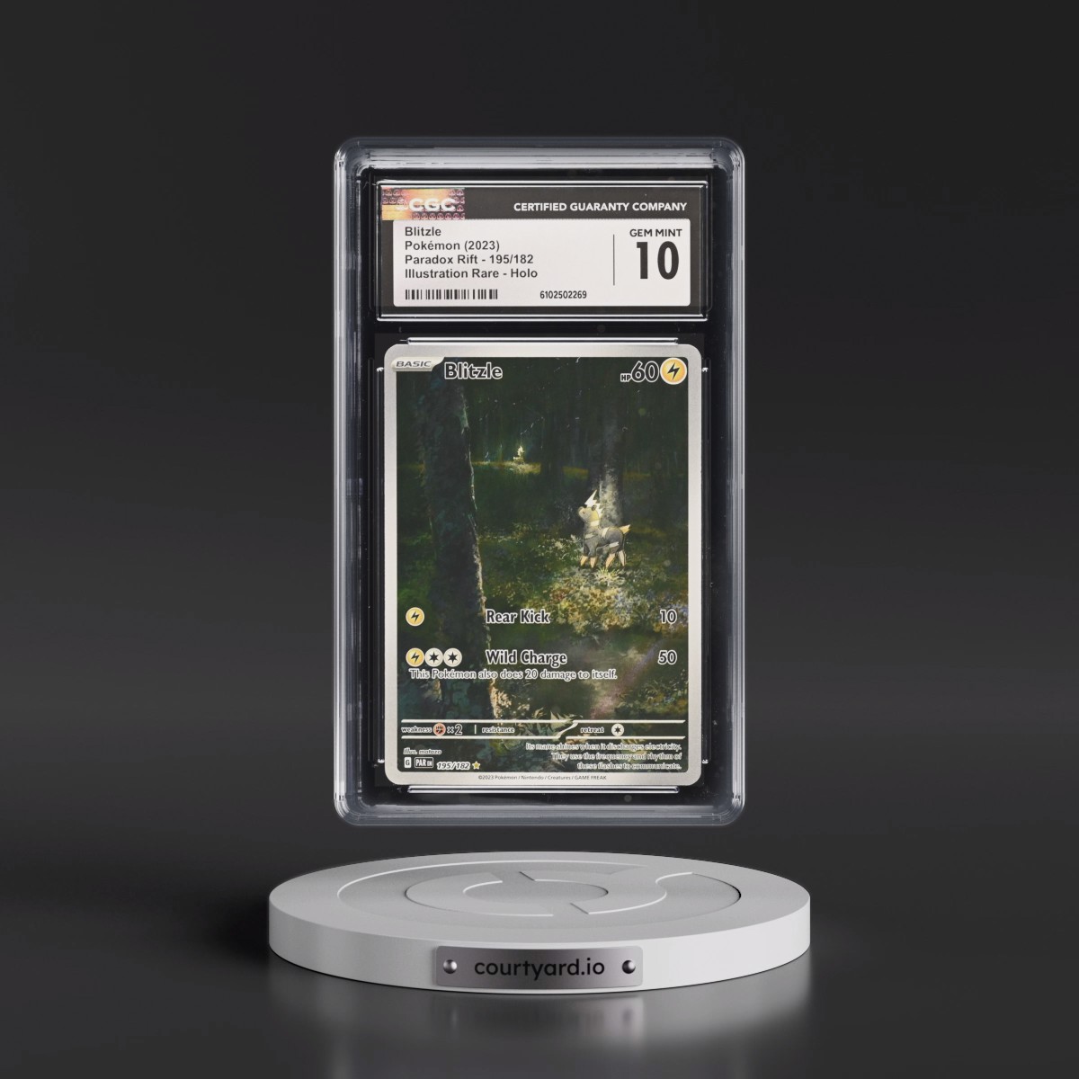 2023 Paradox Rift - PAR EN #195/182 Blitzle - Illustration Rare Holo (CGC 10 GEM MINT)