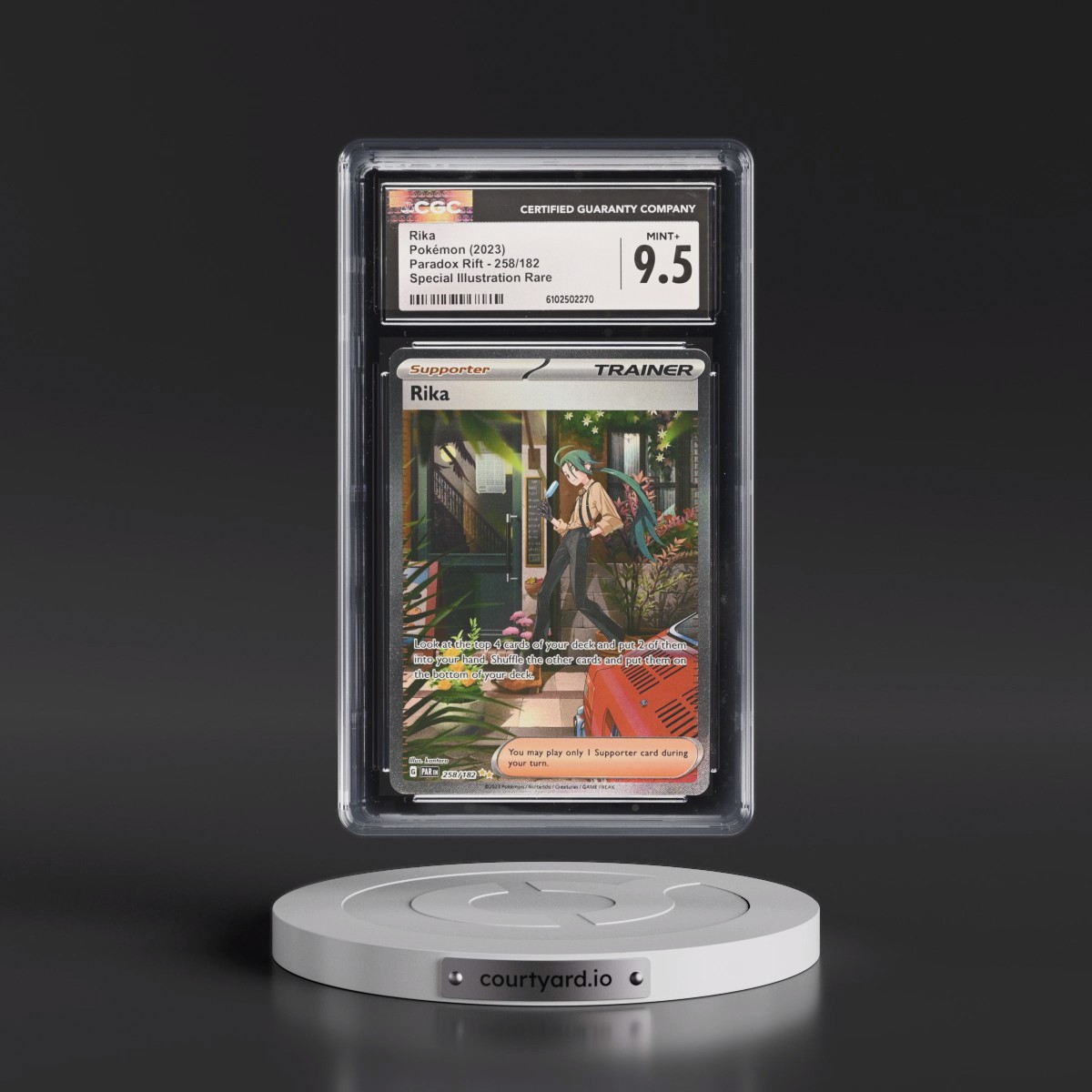 2023 Paradox Rift - PAR EN #258/182 Rika - Special Illustration Rare (Holo) (CGC 9.5 MINT+)