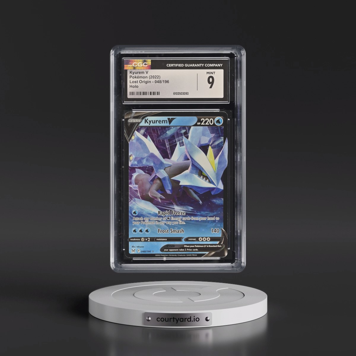 2022 Lost Origin #048/196 Kyurem V - Holo (CGC 9 MINT)