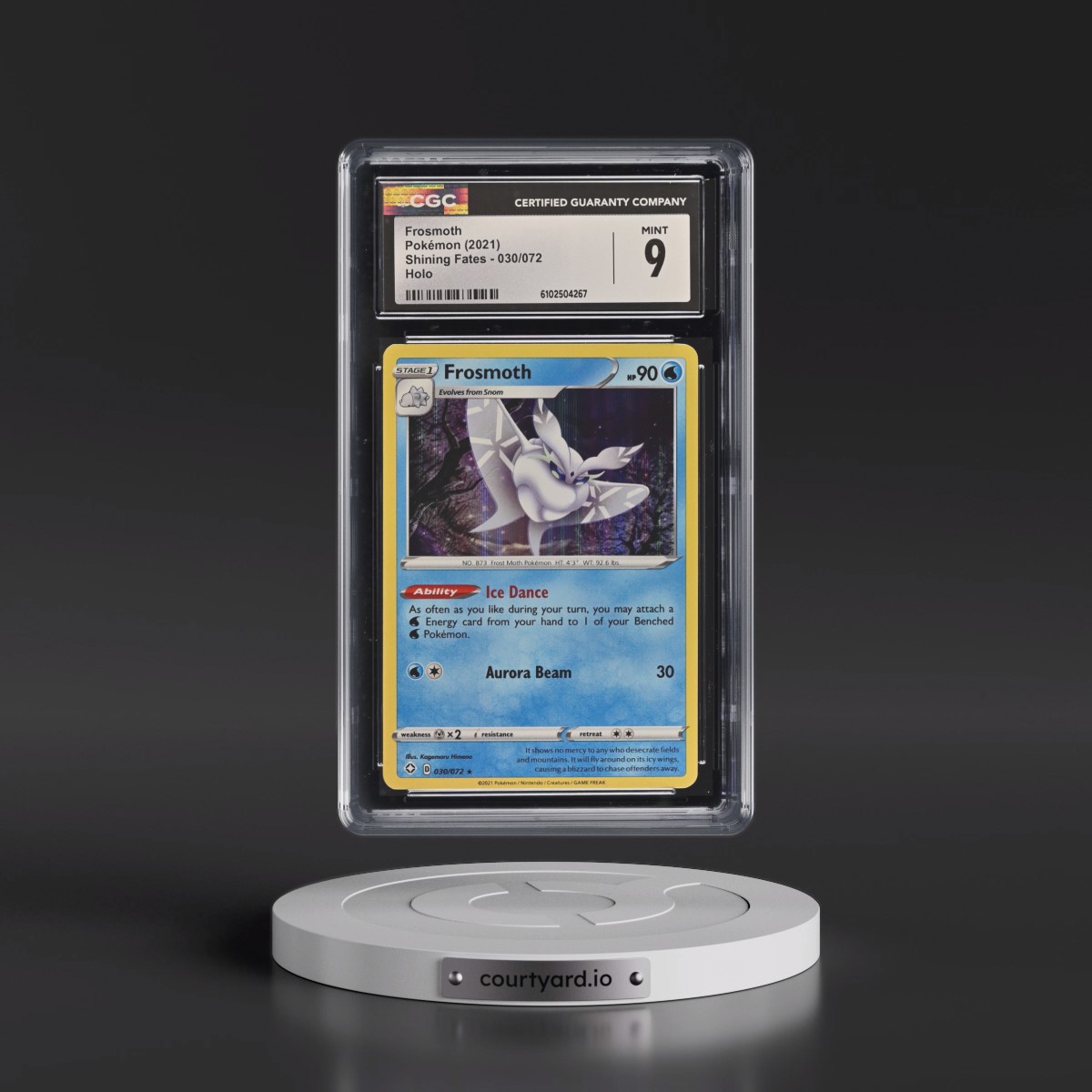 2021 Shining Fates #030/072 Frosmoth - Holo (CGC 9 MINT)