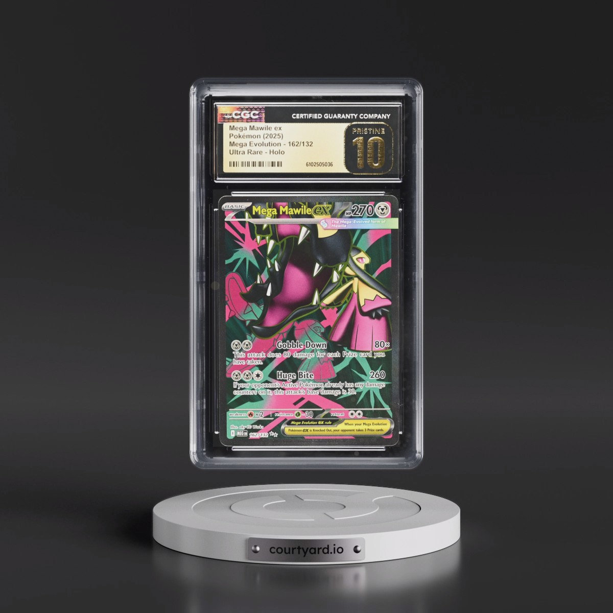 2025 Mega Evolution - MEG EN #162/132 Mega Mawile ex - Ultra Rare Holo (CGC 10 PRISTINE)