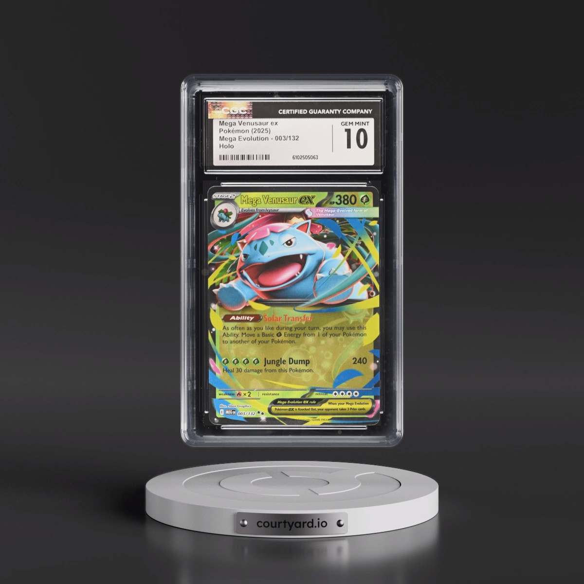 2025 Mega Evolution - MEG EN #003/132 Mega Venusaur ex - Holo (CGC 10 GEM MINT)