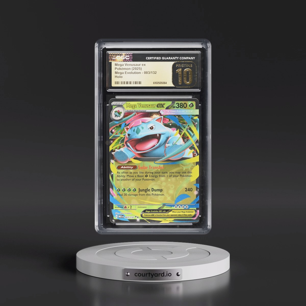 2025 Mega Evolution - MEG EN #003/132 Mega Venusaur ex - Holo (CGC 10 PRISTINE)