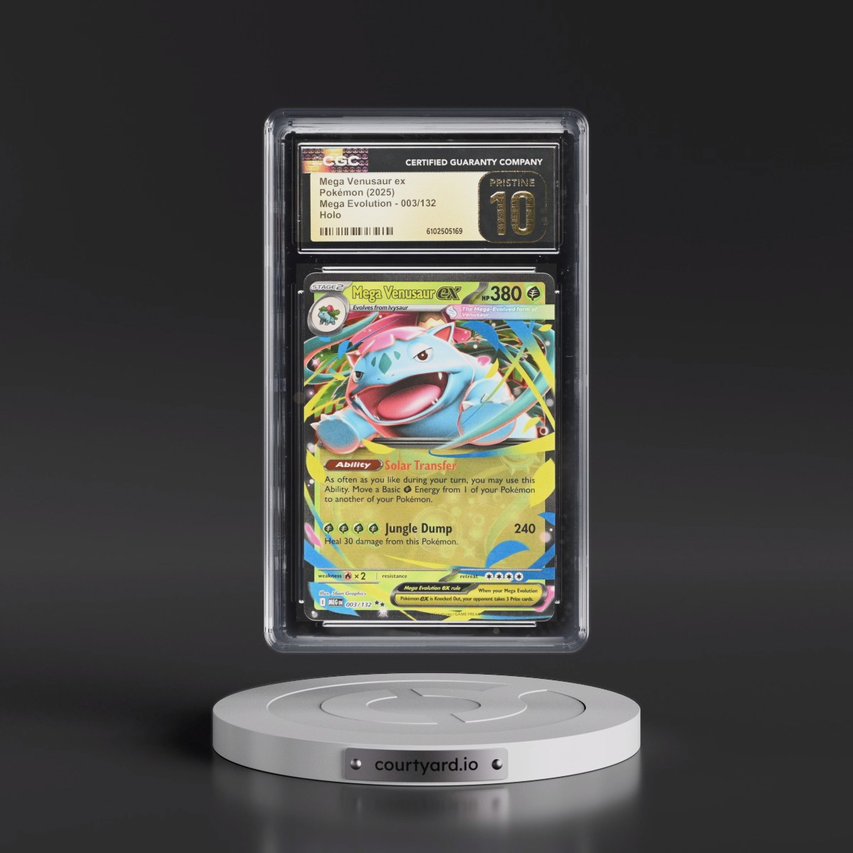 2025 Mega Evolution - MEG EN #003/132 Mega Venusaur ex - Holo (CGC 10 PRISTINE)
