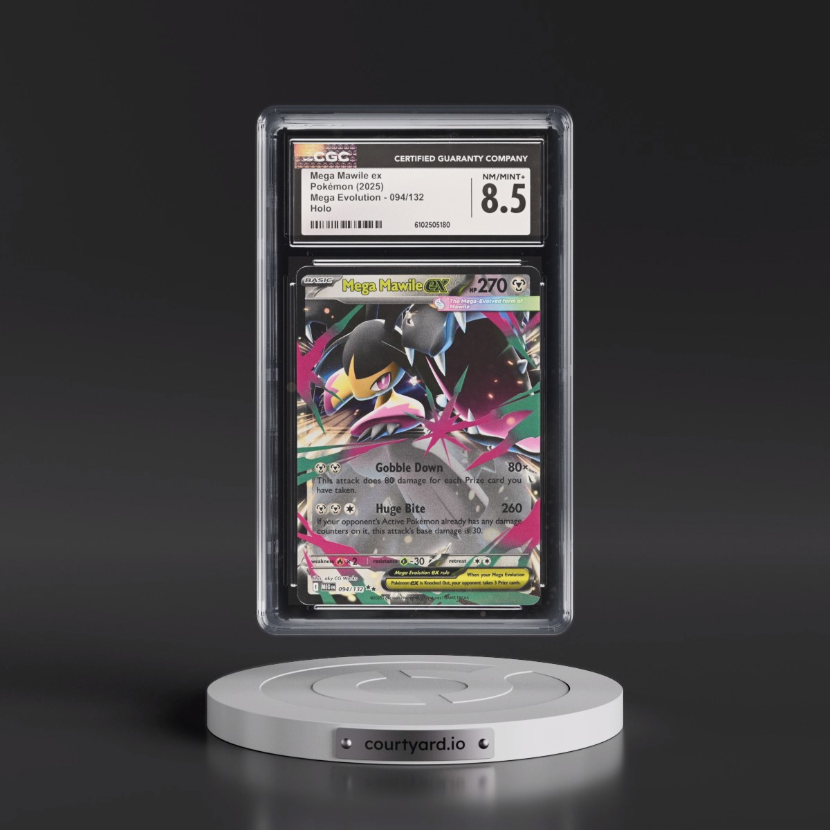 2025 Mega Evolution - MEG EN #094/132 Mega Mawile ex - Holo (CGC 8.5 NM-MT+)