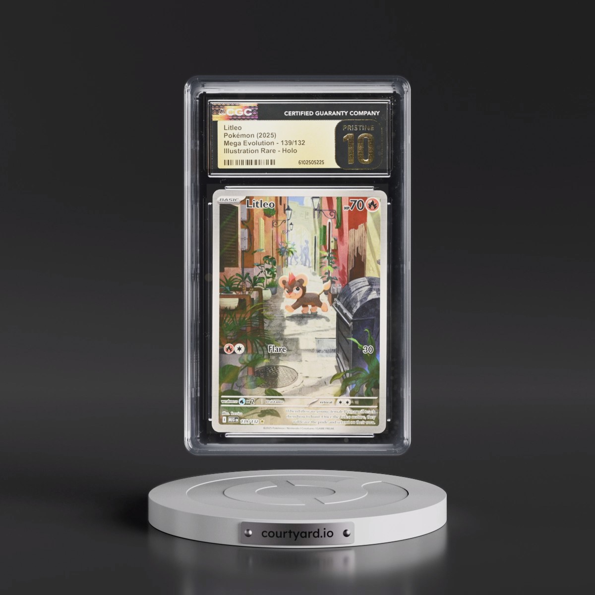 2025 Mega Evolution - MEG EN #139/132 Litleo - Illustration Rare Holo (CGC 10 PRISTINE)