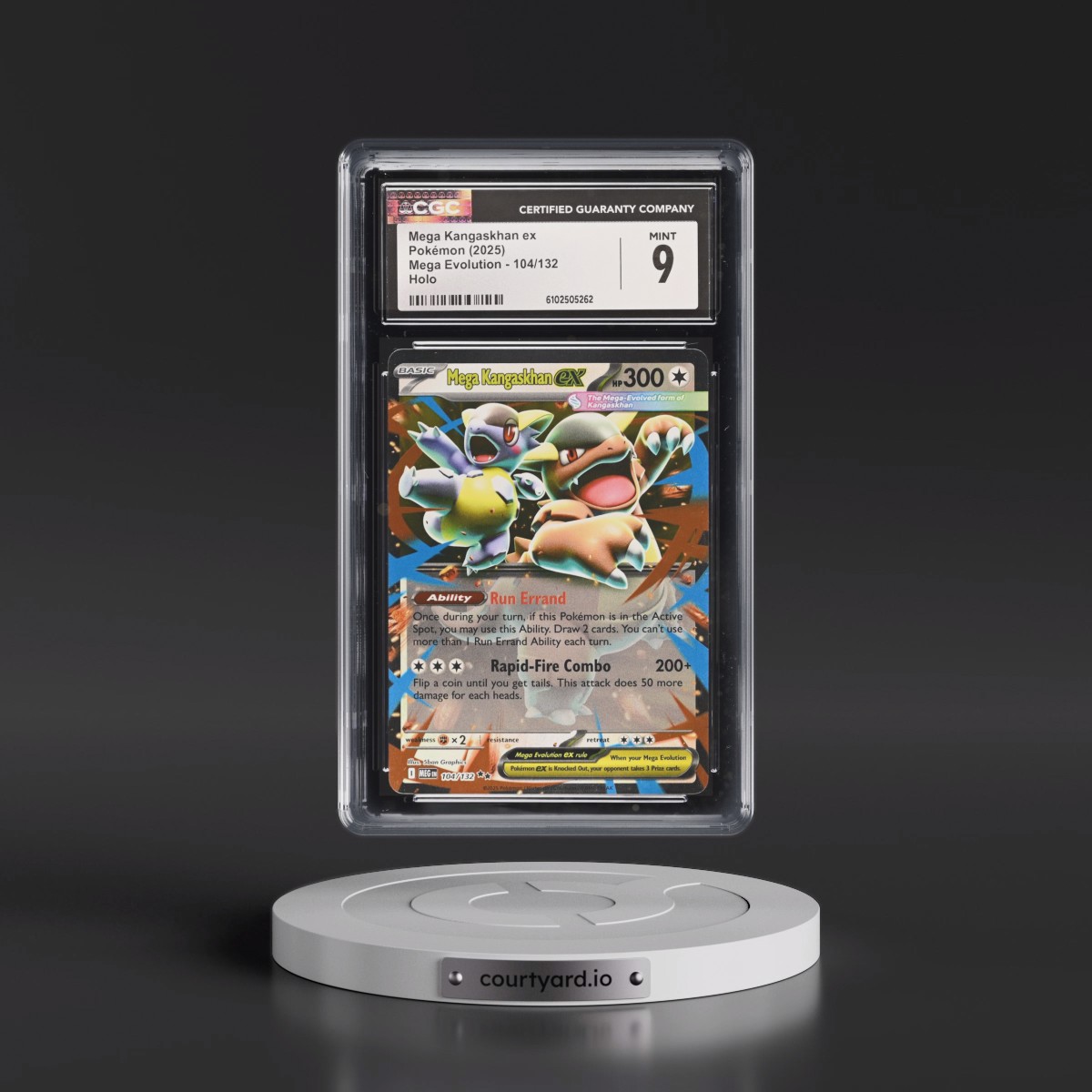 2025 Mega Evolution - MEG EN Mega Kangaskhan ex - Holo #104/132 CGC 9