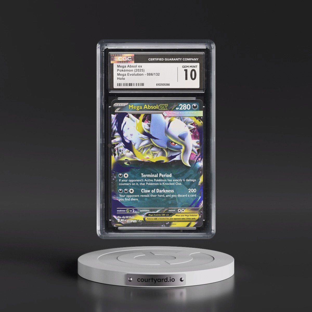 2025 Mega Evolution - MEG EN #086/132 Mega Absol ex - Holo (CGC 10 GEM MINT)