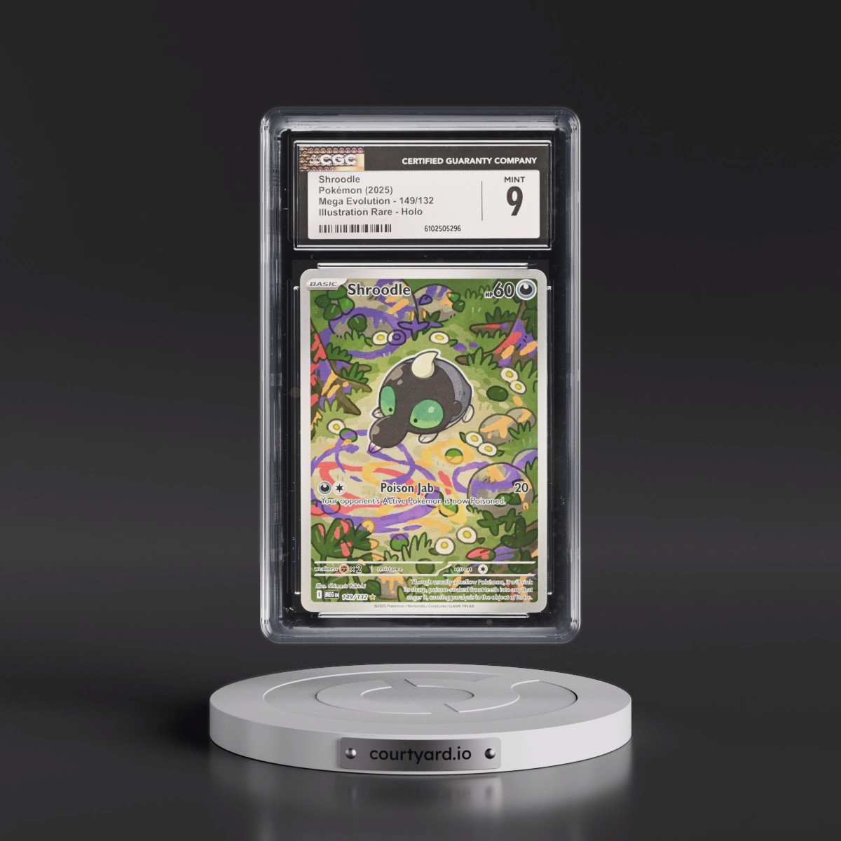 2025 Mega Evolution - MEG EN #149/132 Shroodle - Illustration Rare Holo (CGC 9 MINT)