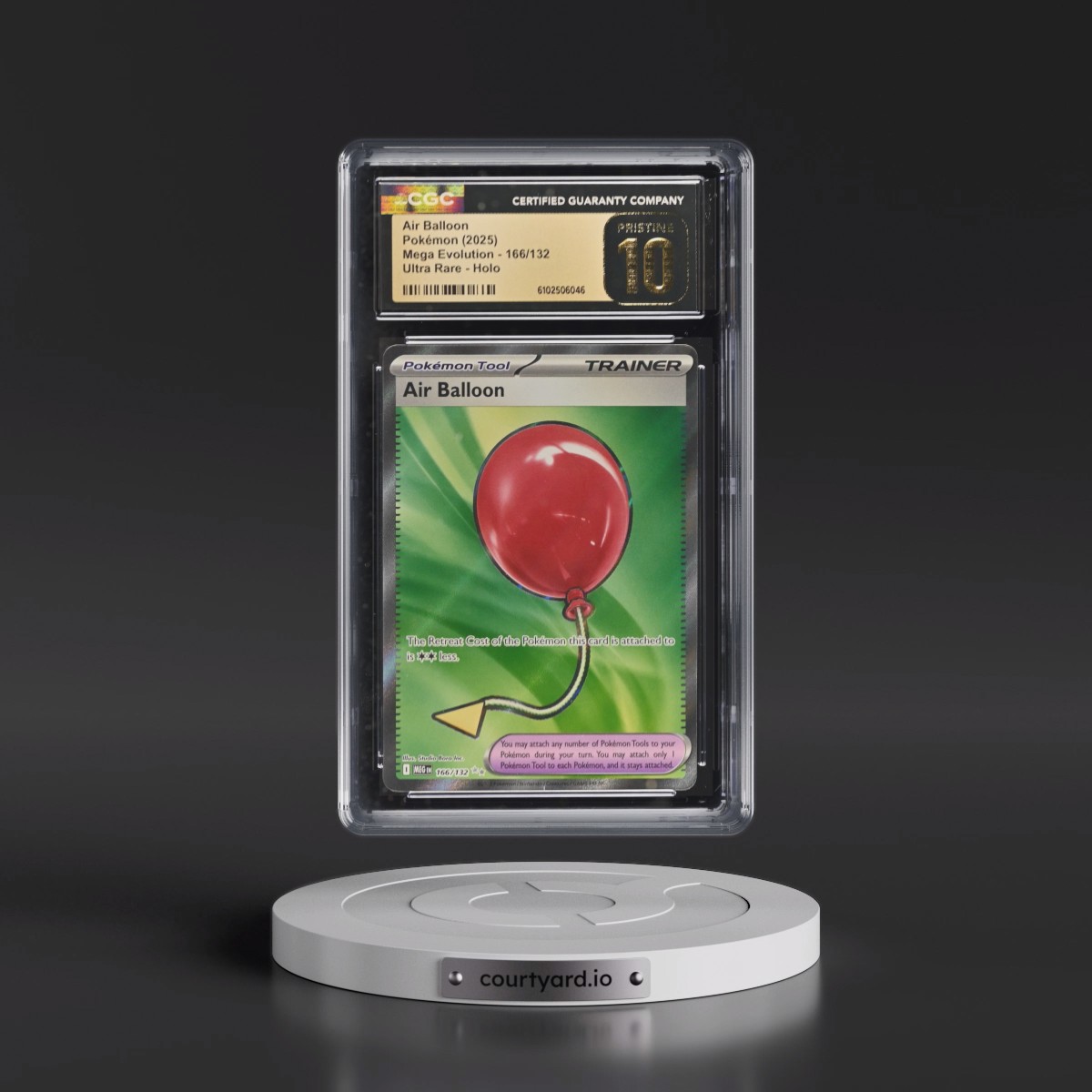 2025 Mega Evolution - MEG EN #166/132 Air Balloon - Ultra Rare Holo (CGC 10 PRISTINE)