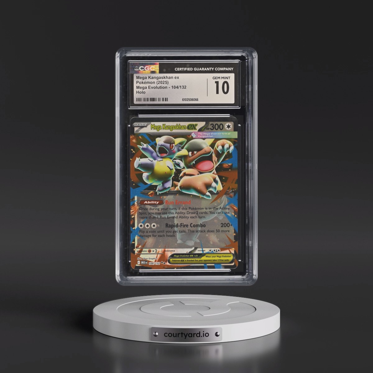 2025 Mega Evolution - MEG EN #104/132 Mega Kangaskhan ex - Holo (CGC 10 GEM MINT)