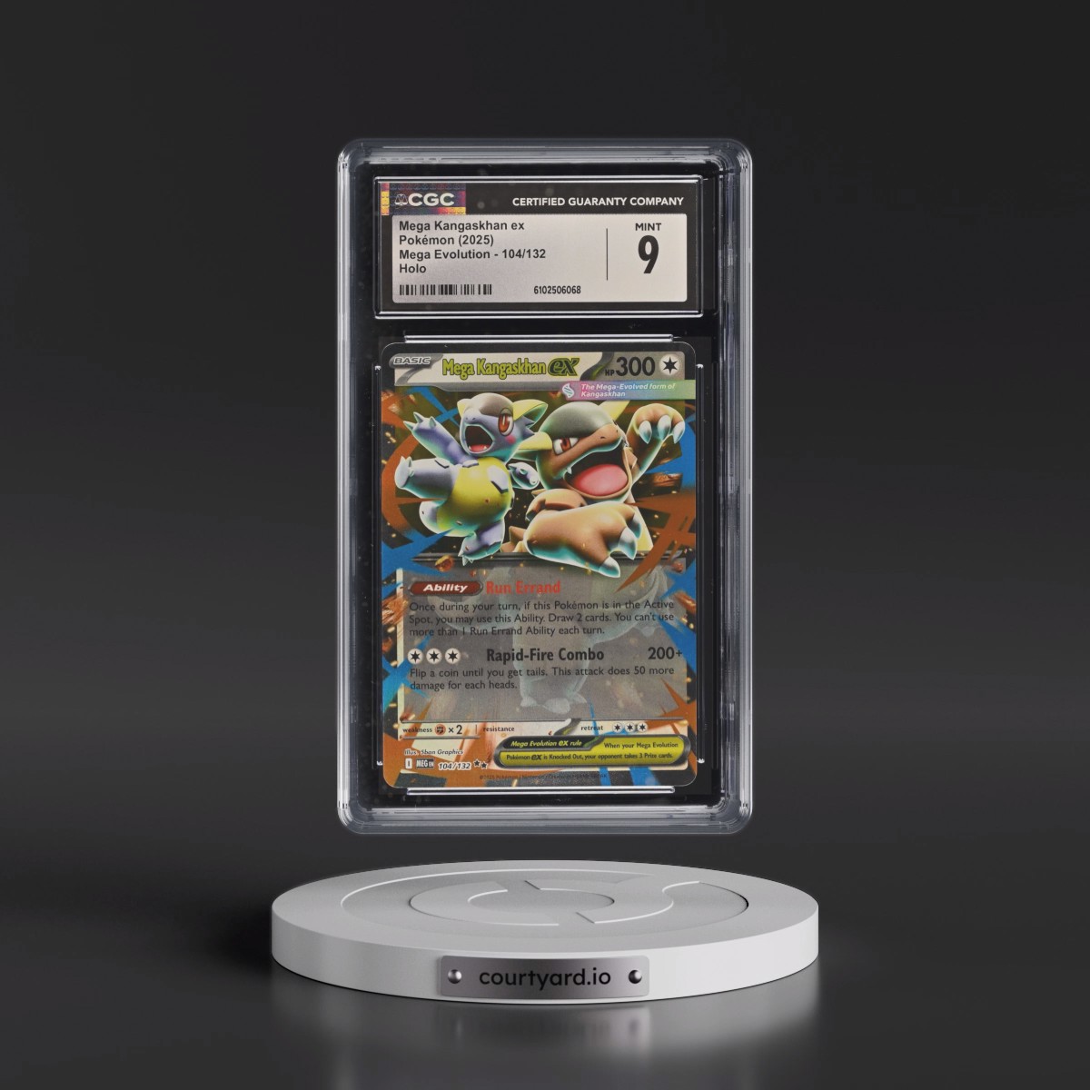 2025 Mega Evolution - MEG EN #104/132 Mega Kangaskhan ex - Holo (CGC 9 MINT)