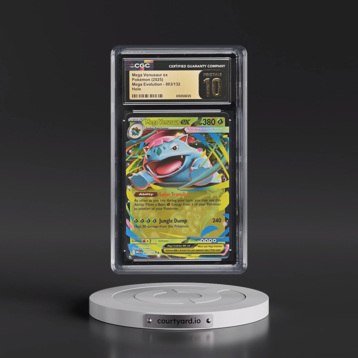 2025 Mega Evolution - MEG EN #003/132 Mega Venusaur ex - Holo (CGC 10 PRISTINE)