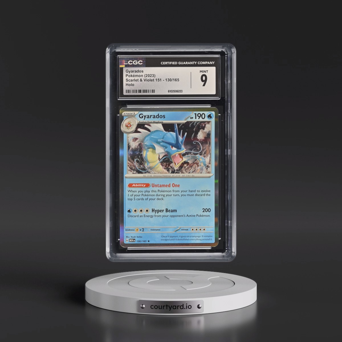 2023 Scarlet & Violet 151 - MEW EN #130/165 Gyarados - Holo (CGC 9 MINT)