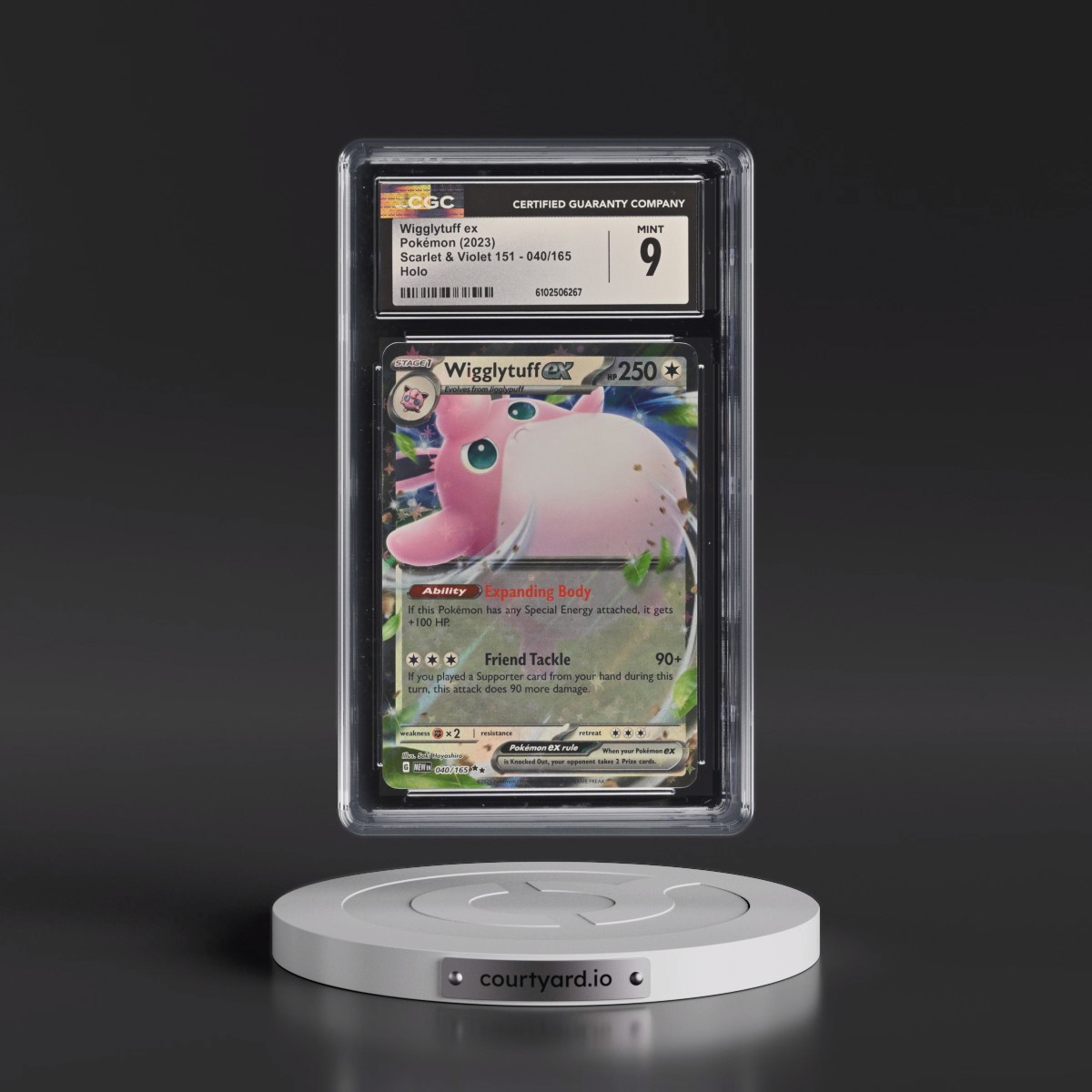 2023 Scarlet & Violet 151 - MEW EN #040/165 Wigglytuff ex - Holo (CGC 9 MINT)