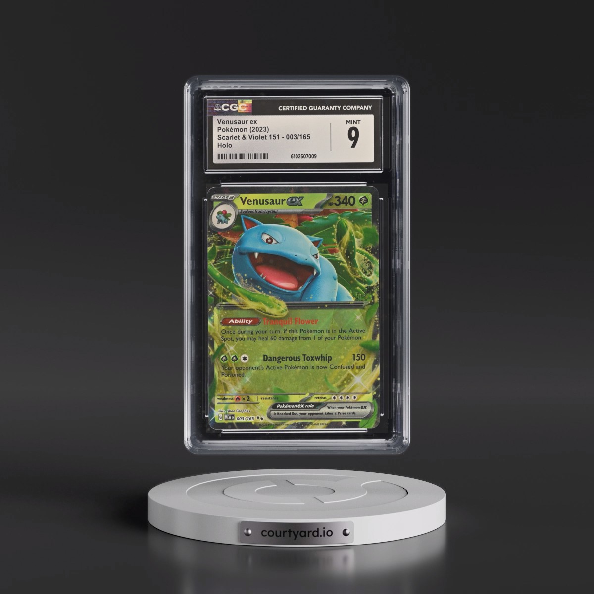 2023 Scarlet & Violet 151 - MEW EN #003/165 Venusaur ex - Holo (CGC 9 MINT)
