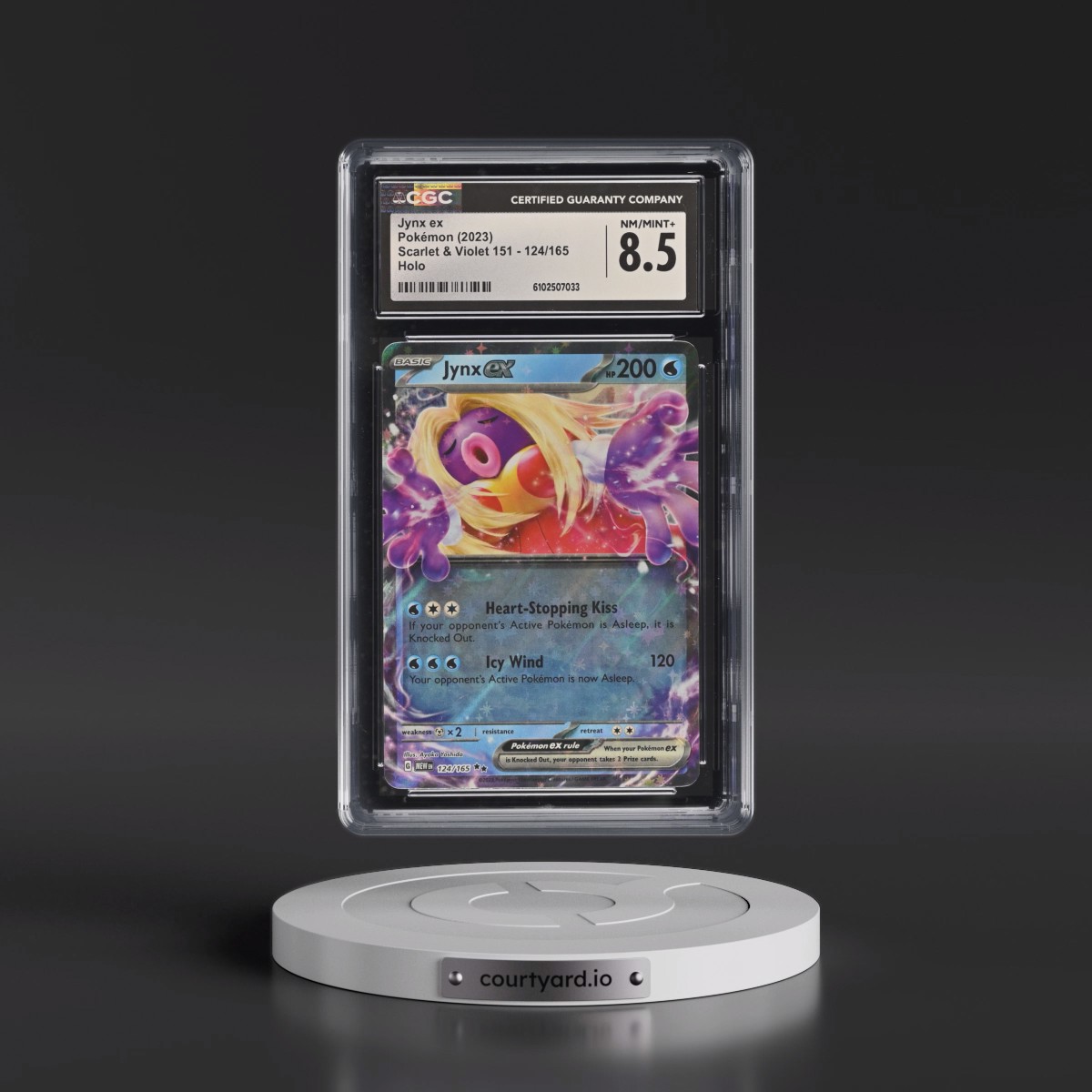 2023 Scarlet & Violet 151 - MEW EN #124/165 Jynx ex - Holo (CGC 8.5 NM-MT+)