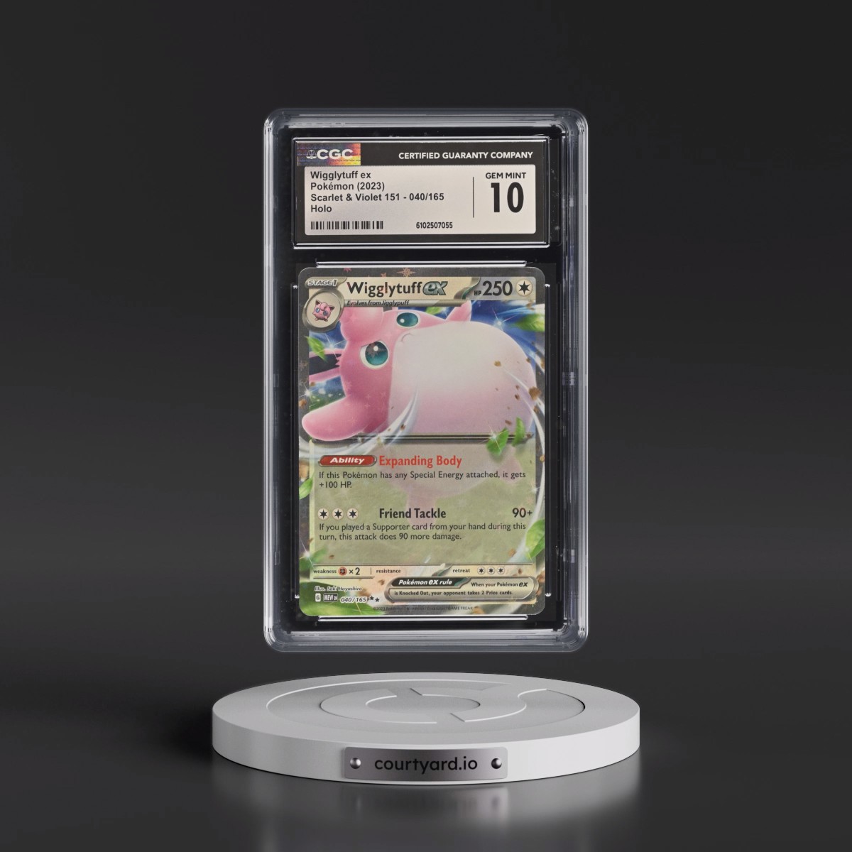 2023 Scarlet & Violet 151 - MEW EN #040/165 Wigglytuff ex - Holo (CGC 10 GEM MINT)