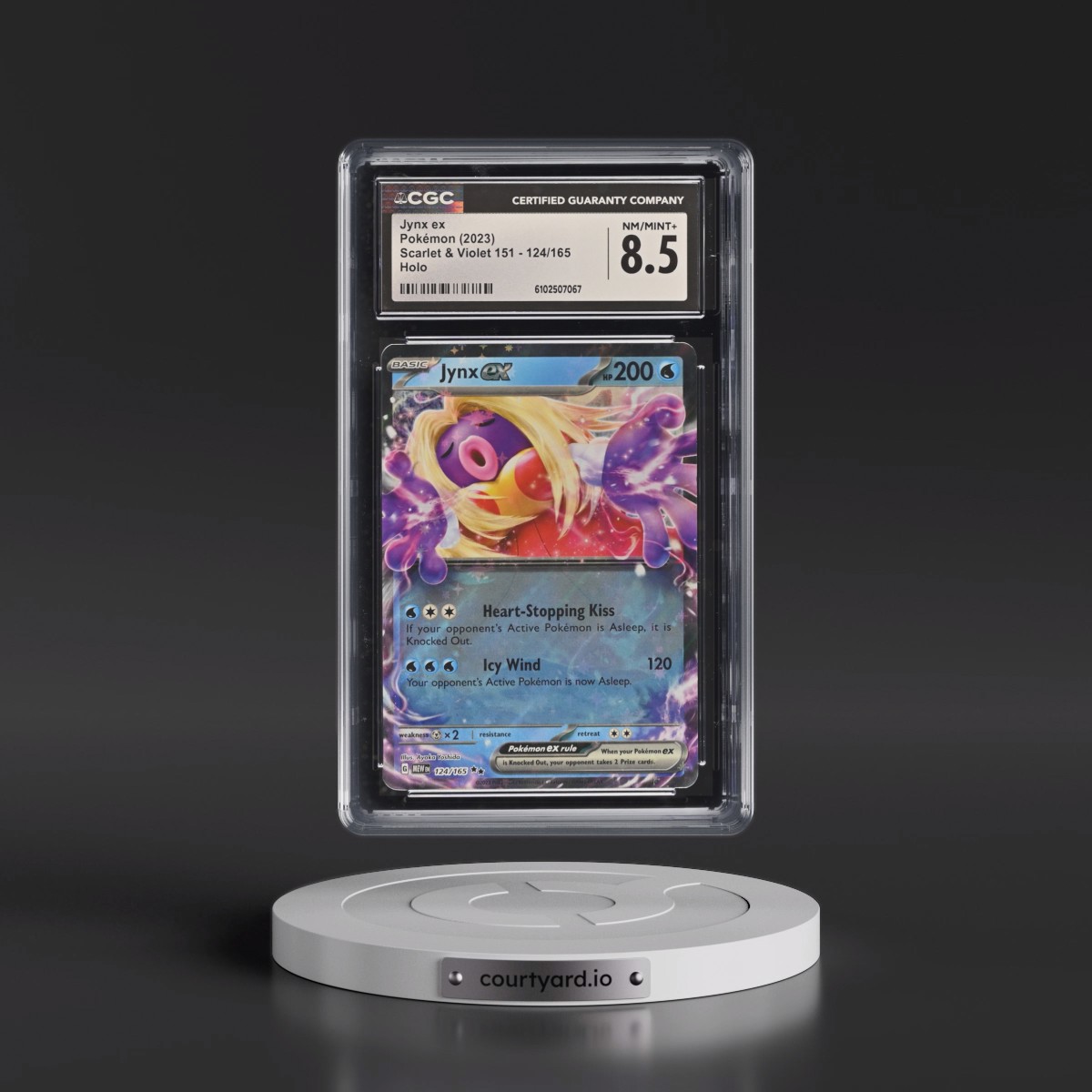 2023 Scarlet & Violet 151 - MEW EN #124/165 Jynx ex - Holo (CGC 8.5 NM-MT+)