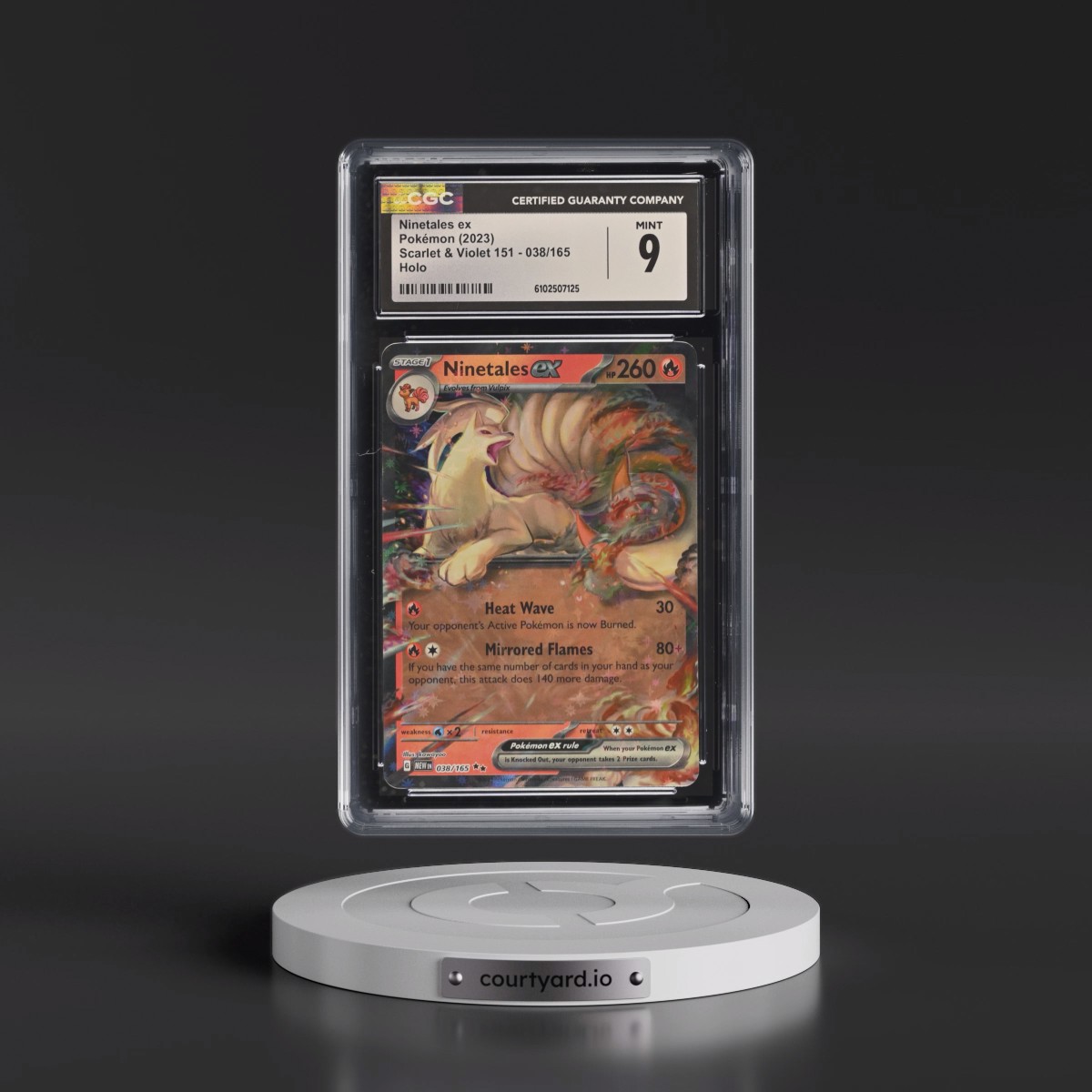 2023 Scarlet & Violet 151 - MEW EN #038/165 Ninetales ex (CGC 9 MINT)
