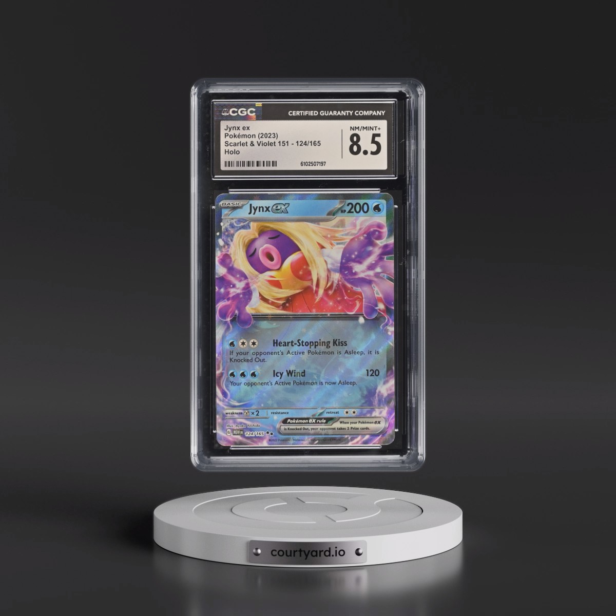 2023 Scarlet & Violet 151 - MEW EN #124/165 Jynx ex - Holo (CGC 8.5 NM-MT+)