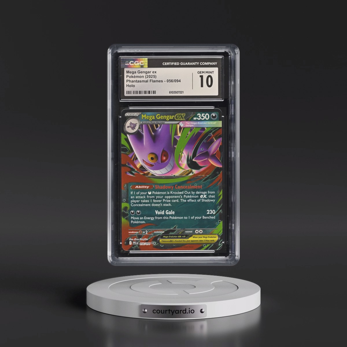 2025 Phantasmal Flames - PFL EN #056/094 Mega Gengar ex - Holo (CGC 10 GEM MINT)