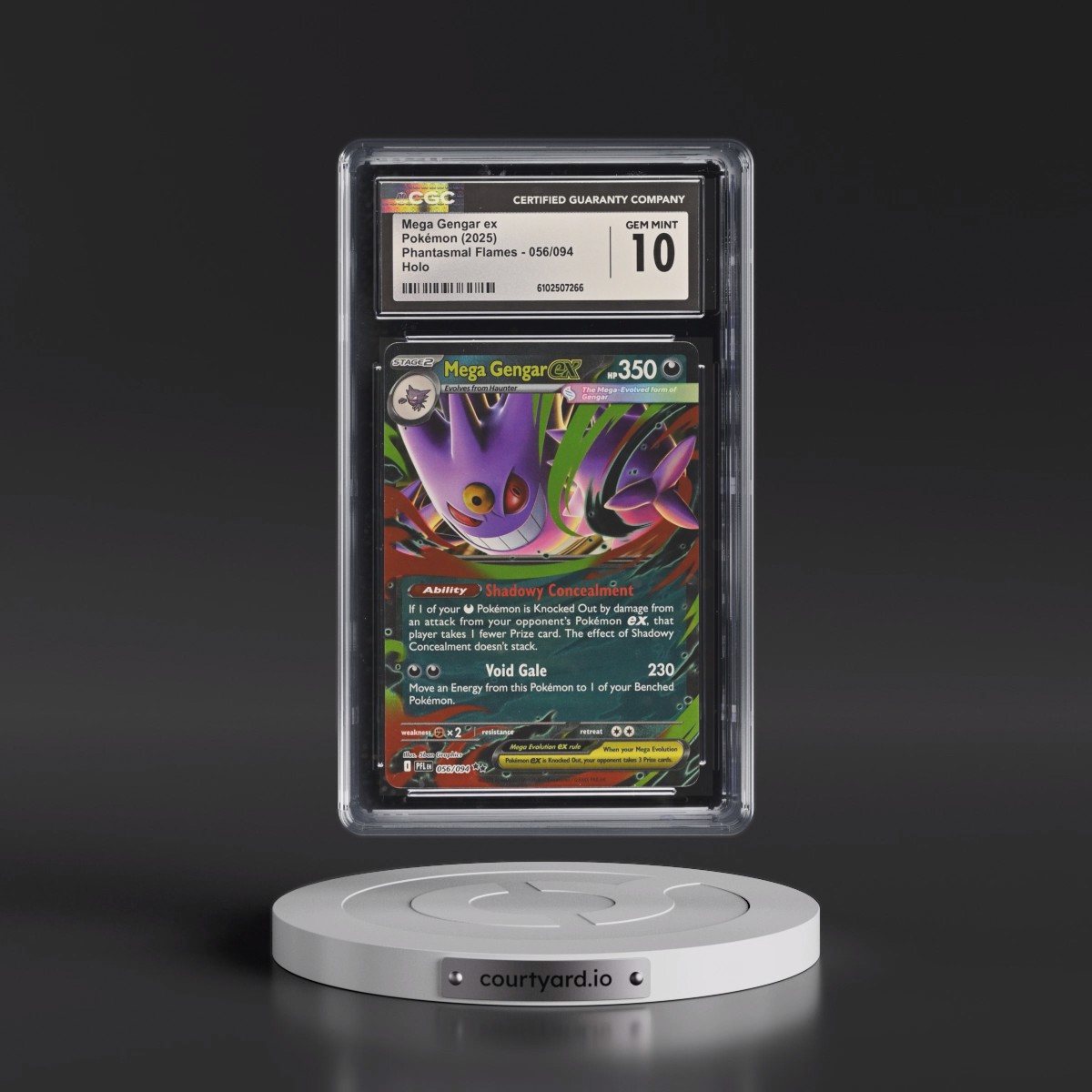 2025 Phantasmal Flames - PFL EN #056/094 Mega Gengar ex - Holo (CGC 10 GEM MINT)