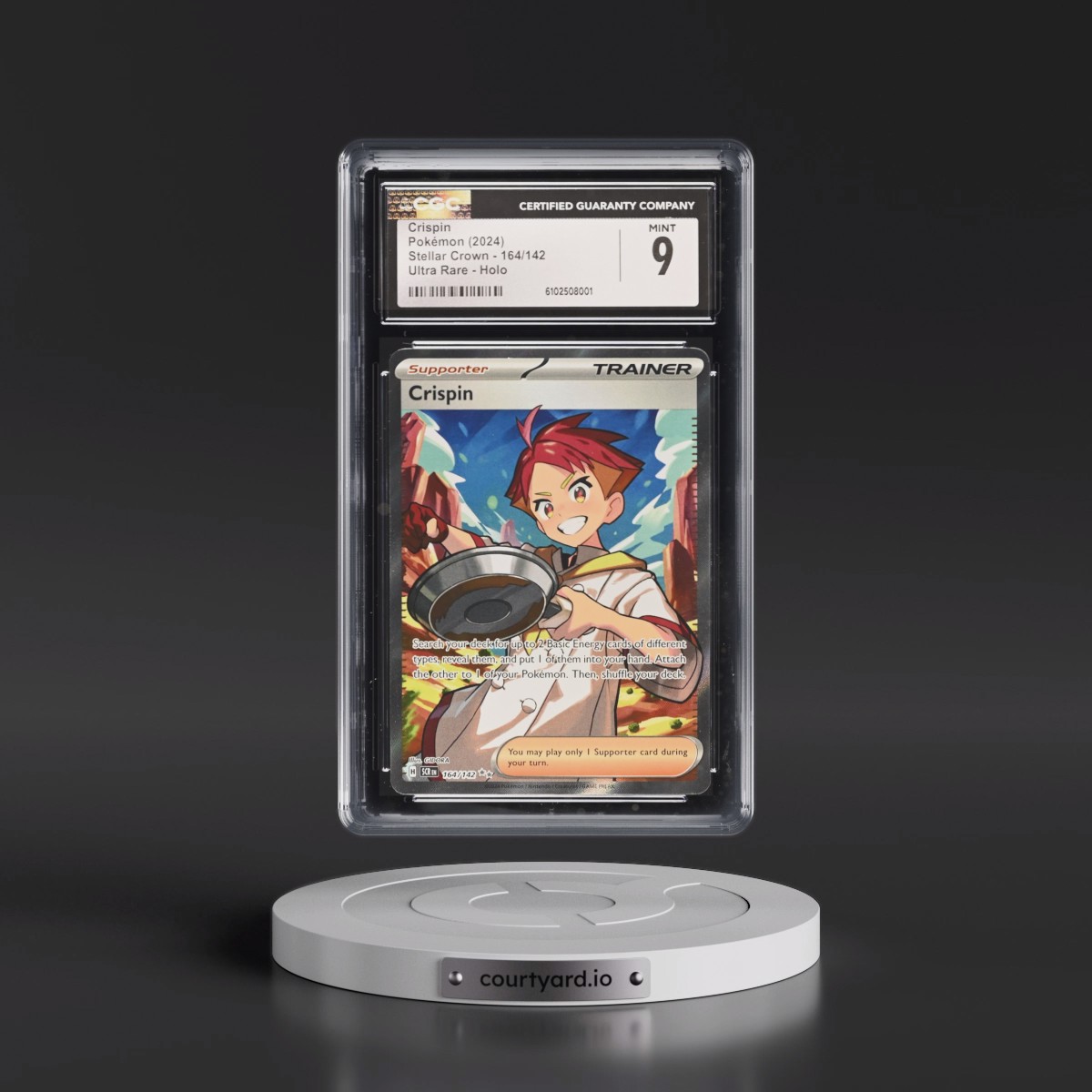 2024 Pokémon Scr EN-Stellar Crown #164 Crispin - Ultra Rare (CGC 9 MINT)
