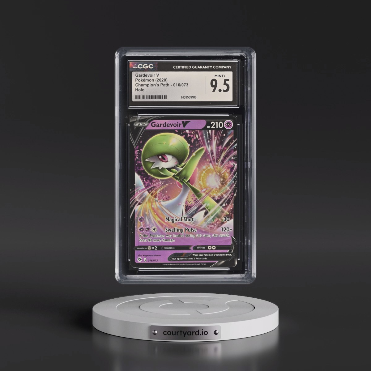 2020 Champion's Path #016/073 Gardevoir V - Holo (CGC 9.5 MINT+)