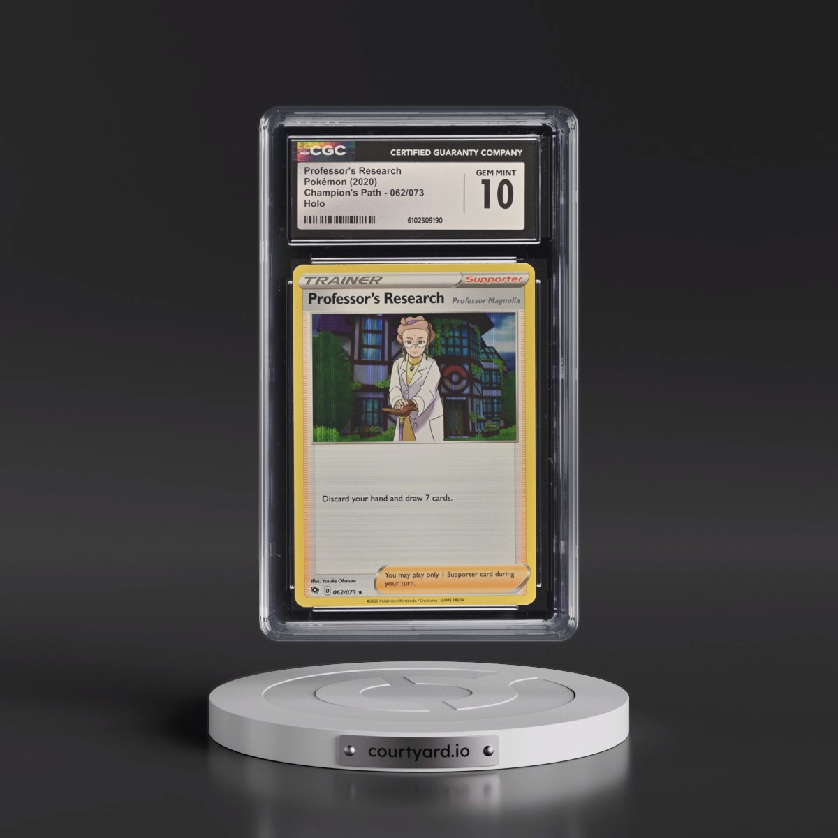 2020 Champion's Path Professor's Research - Holo #062/073 CGC 10